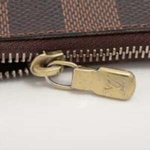 Louis Vuitton Ebene Key Damier Pouch canvas Brown
